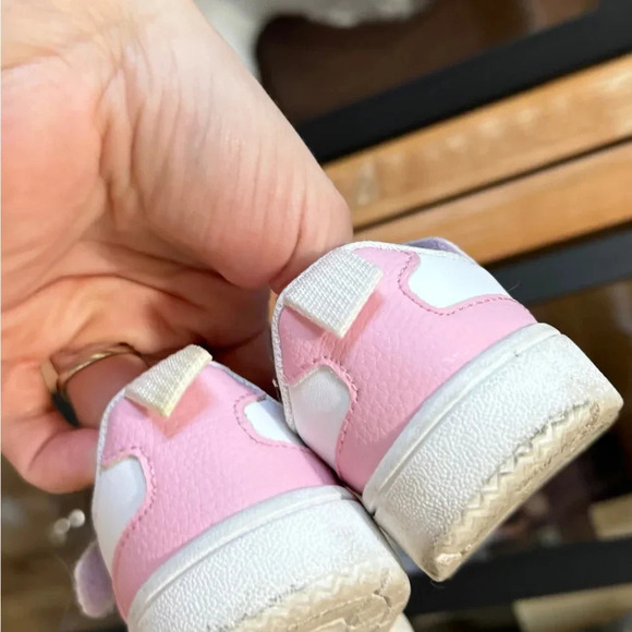 H&M kids sneakers toddler girl padded mesh platform baby air force shoes pastel - Picture 3 of 9